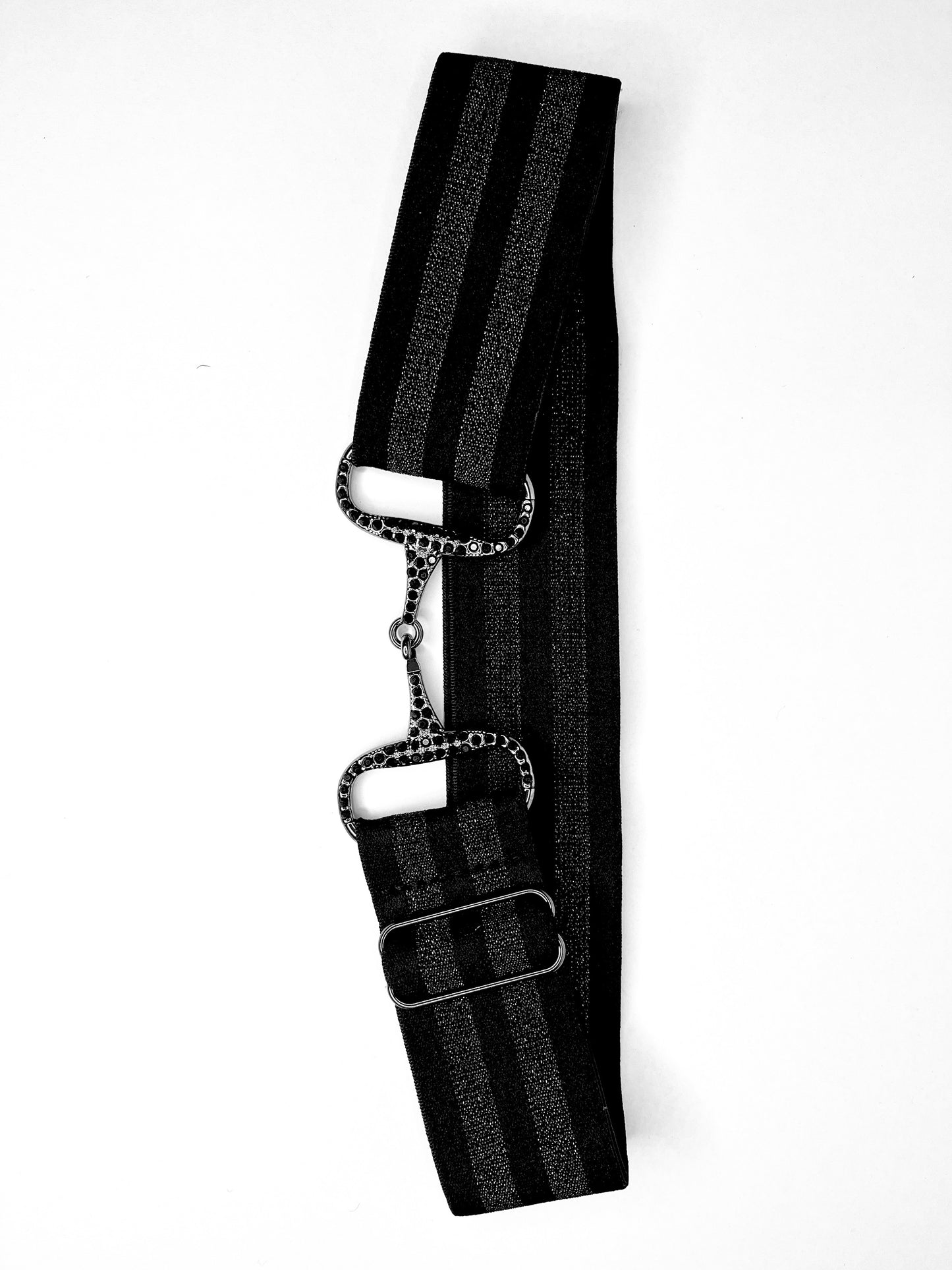 black on black snaffle bit belts